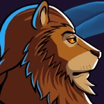 business lion in suit cartoon portrait thumbnail