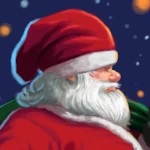 painting of a very fat Santa Claus