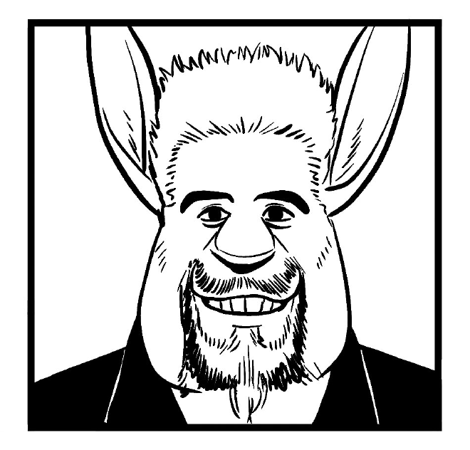 Guy Fieri as a bunny