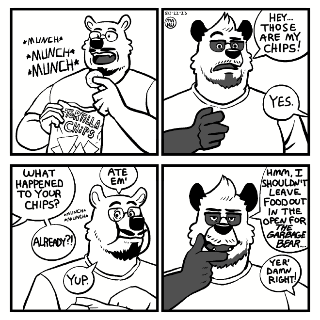 Garbage Bear comic