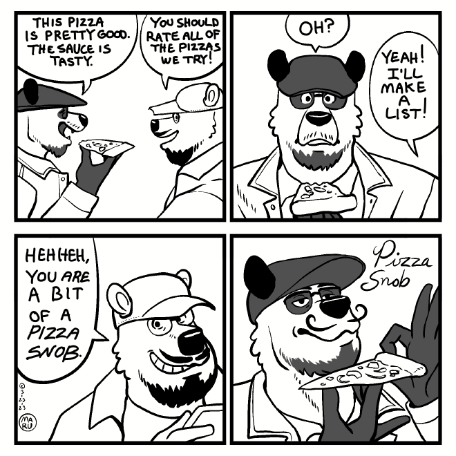 Pizza Snob comic